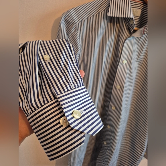 Eton Of Sweden Contemporary Fit Dress Shirt Size 39 15 1/2 100% Cotton - Picture 5 of 8